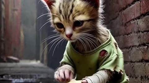 Poor cat