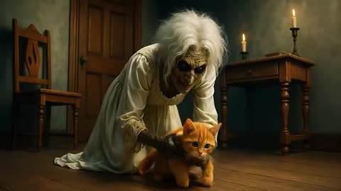 Inteligent kitty is save him #cat # viral #catvideo
