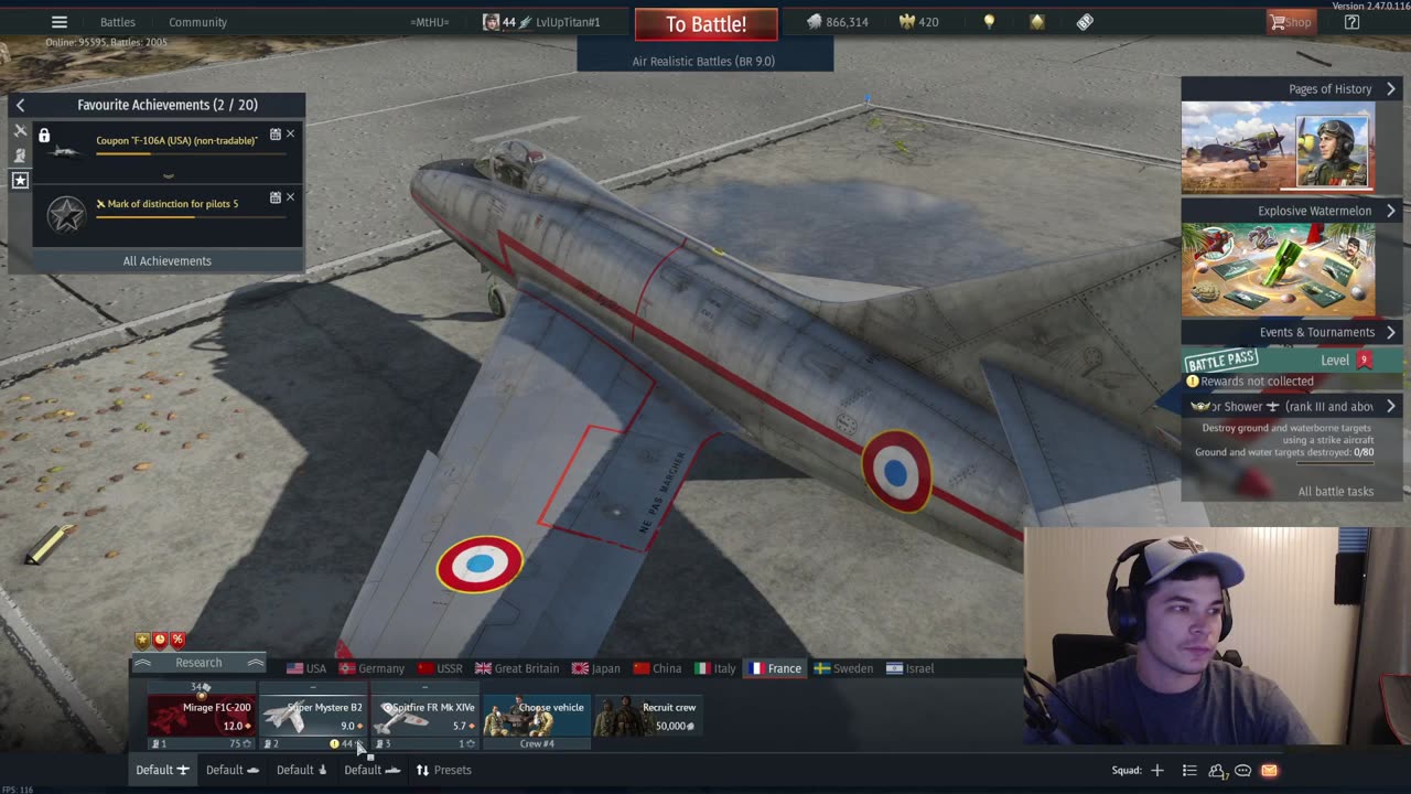 LIVE Top Tier France #warthunderlive