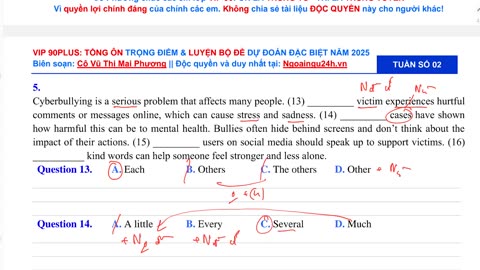 Làm chủ kiến thức Ngữ pháp Lượng từ Buổi 1