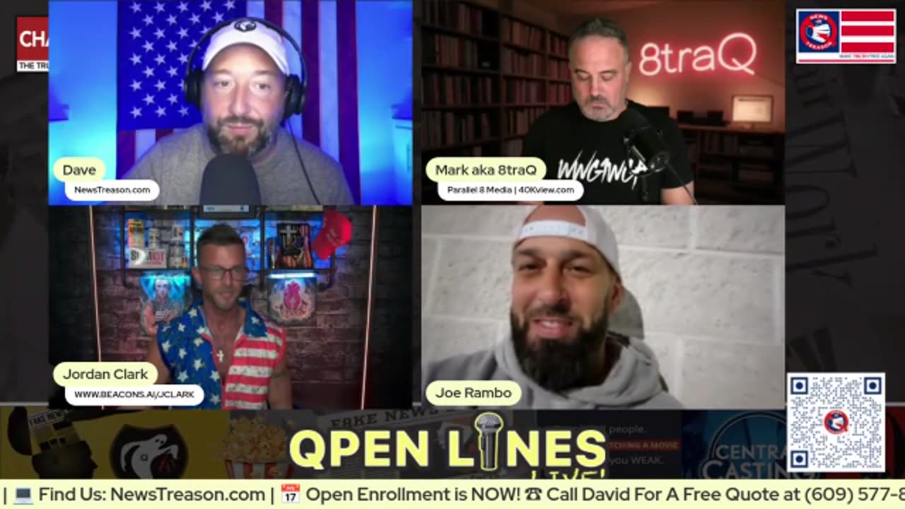 News Treason - OPEN LINES LIVE Your Time Your Voice Special Guest Jordan Clark 4-11-25