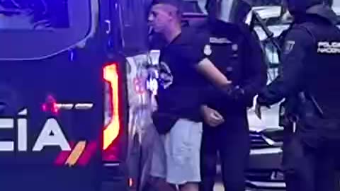 Police use violence to arrest peaceful demonstration in Alcalá de Henares Spain 2