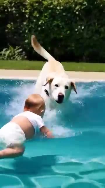 Retriever Saves Baby from Danger! 🐶👶❤️