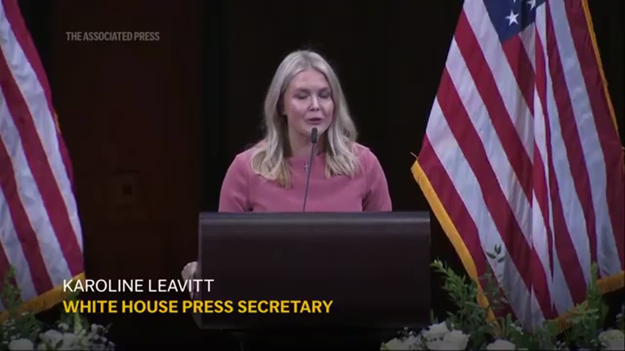 RFK Jr., Mike Johnson and Karoline Leavitt pay tribute to Charlie Kirk