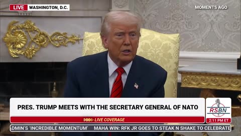 RSBN President Trump Meets with the Secretary General of NATO - 3-13-25