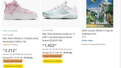 Nike Tênis infantil AJ 12 Retro Arctic Punch (GS) 510815-101 aj