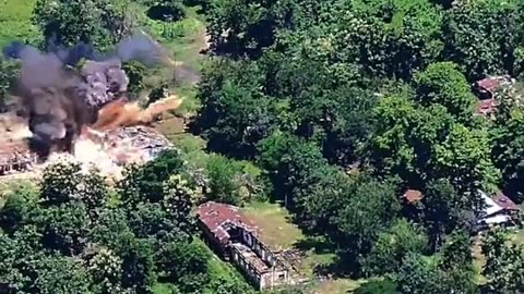 🛸🔍 Myanmar War | Drone Footage of Junta Recapturing LIB 236 in Bhamo | RCF