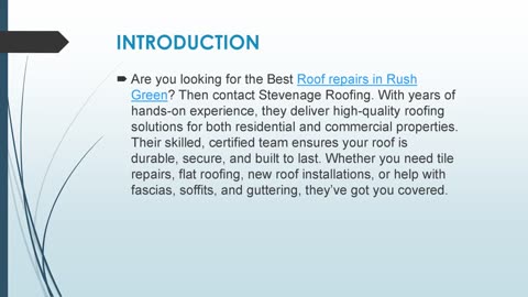 Best Roof repairs in Rush Green