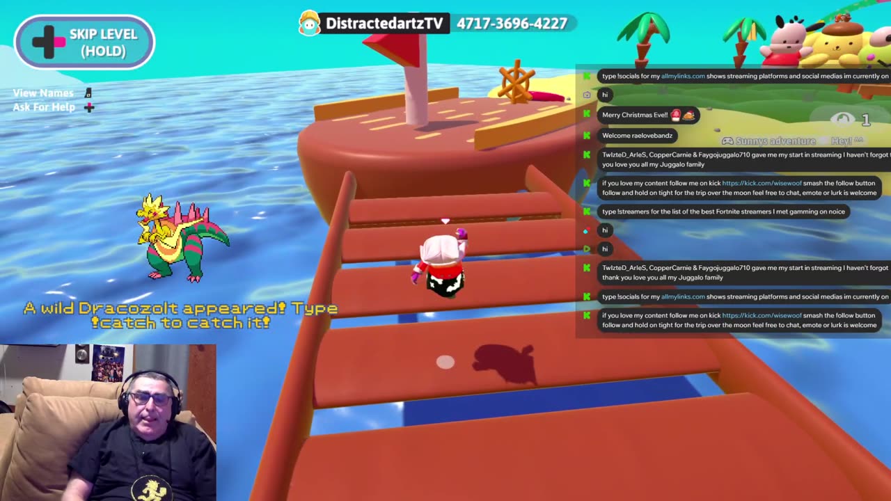 chill streamer playing fall guys & sonic rumble