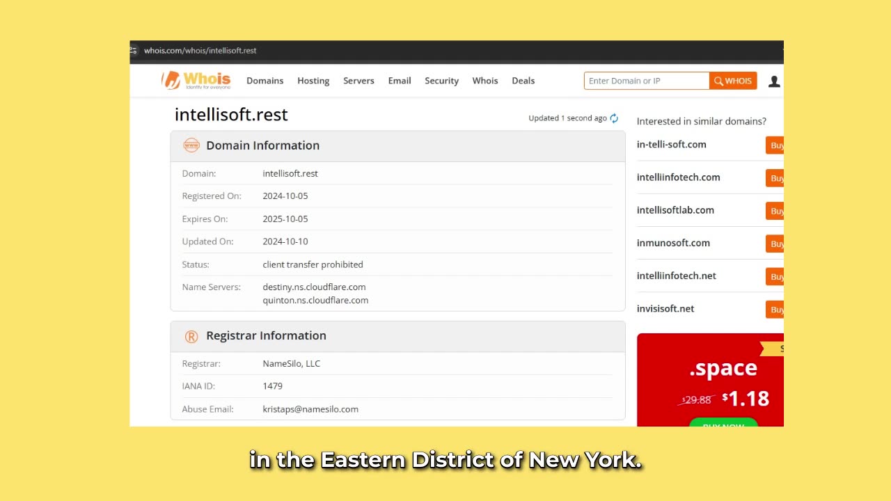 Part 70: Domain Cloaking & Registrar Negligence – Intellisoft Fraud Update