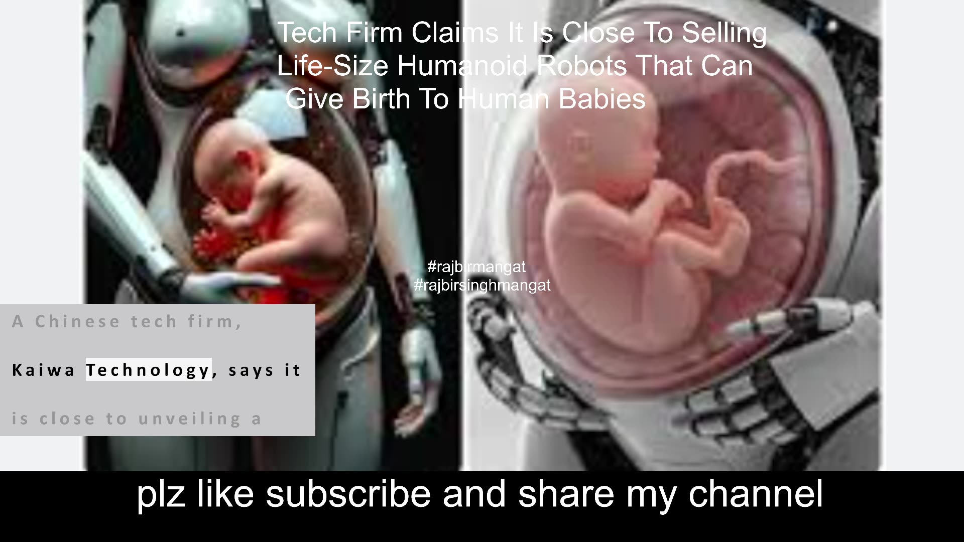 Tech Firm Claims It Is Close To Selling Life-Size Humanoid Robots That Can Give Birth To Hum-