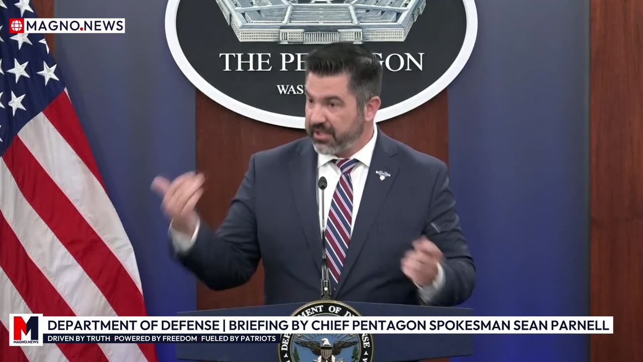🇺🇸 Department of Defense | Press Briefing by Chief Spokesman Sean Parnell at The Pentagon [LIVE]