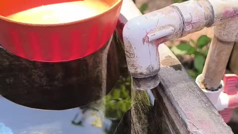 Thirsty Faucet Drinks Up Water