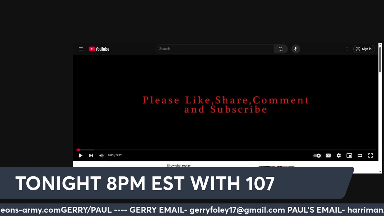GIDEONS ARMY WED LIVE WITH 107 @ 8PM EST 7/2/25