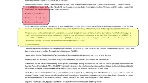 US vs South Africa Human Rights Report Shocker! ANC Responds