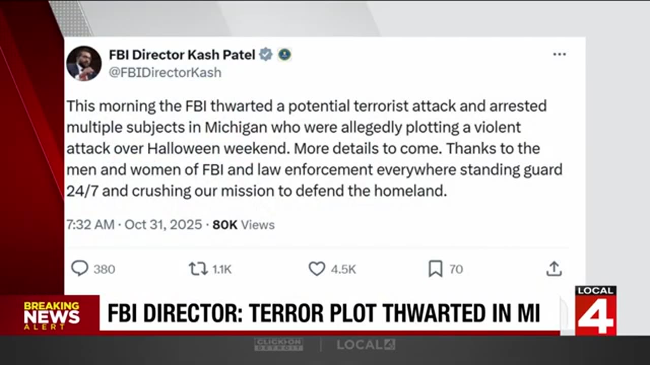 Potential Terrorist Plot Foiled In Mish.