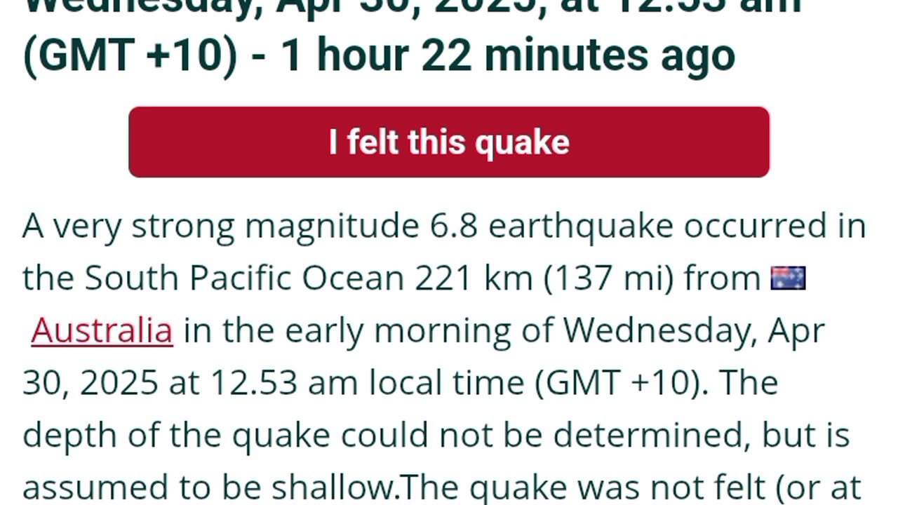 Volcanoes & Earthquakes