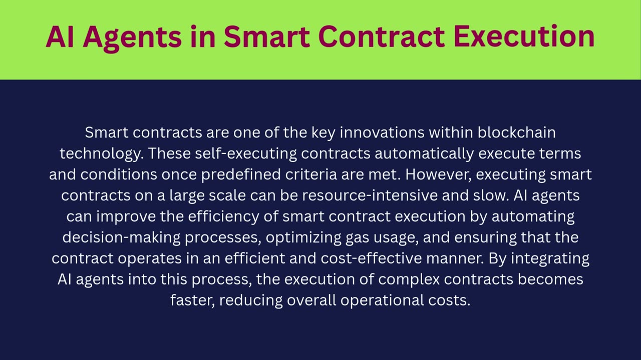Using AI Agents to Improve Blockchain Transaction Efficiency and Scalability