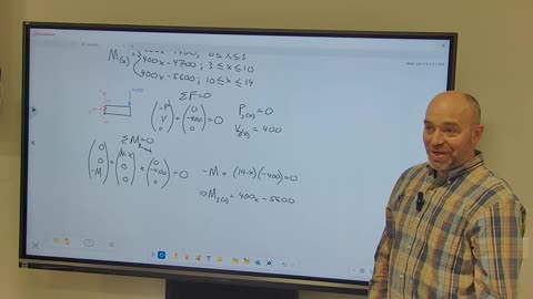 Mechanics of Materials: internal shear and moment functions