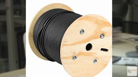 Monoprice Cat6A Ethernet Bulk Cable - Solid, 550Mhz, F/UTP, CMR, Riser Rated, Pu