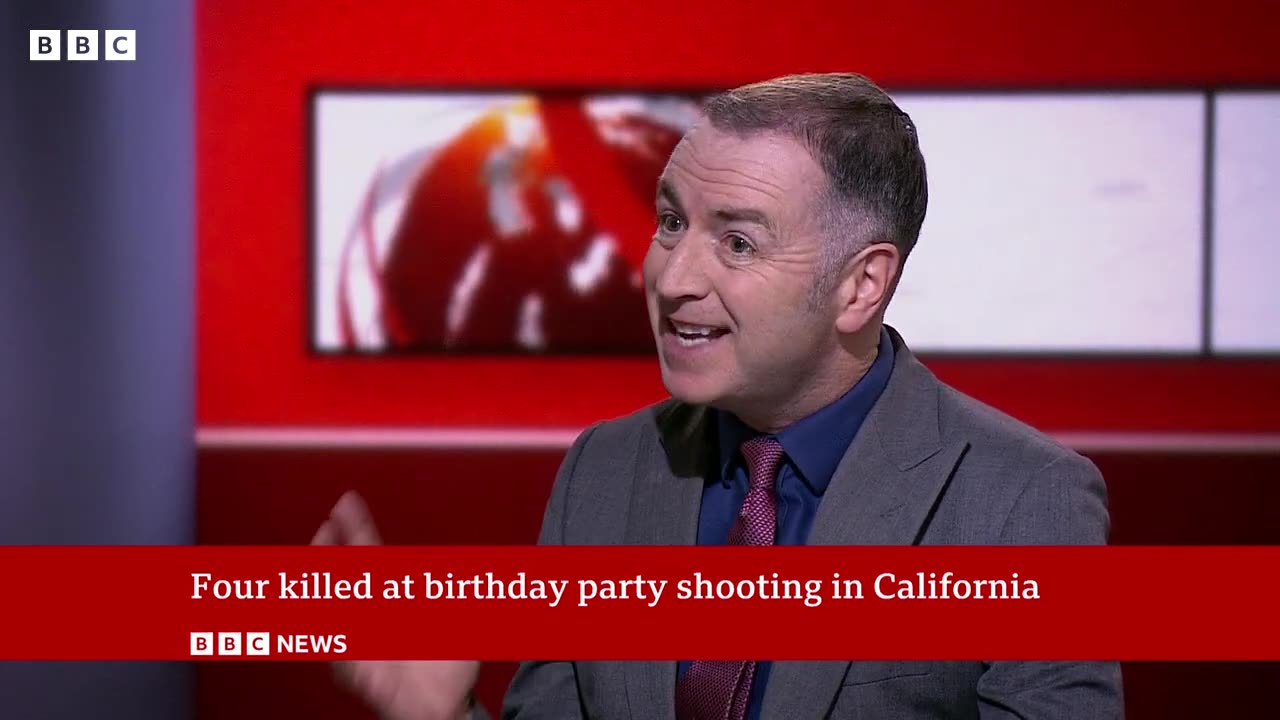 Four killed in shooting at family gathering in California | BBC News