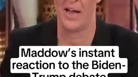 Breaking: Maddow's instant reaction to the Biden-Trump debate