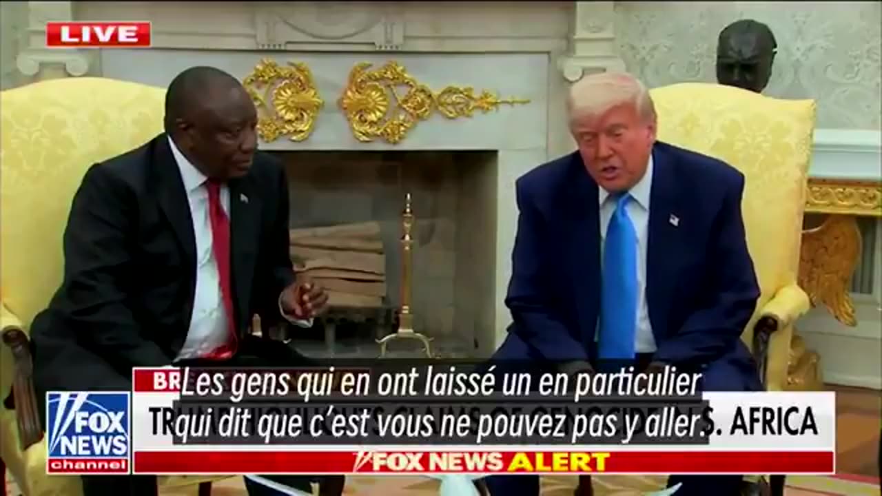 Trump and South Africa President debate in Oval Office