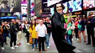 Outtake #3,076 Of Severus Snape From Harry Potter Series Is Dancing At Times Square, New York Fake