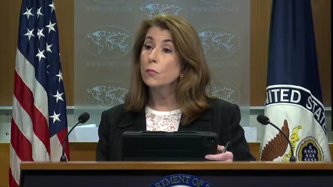 Tammy Bruce holds brifing after Trump makes Houthi bombing announcement