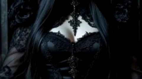 Dark Queen & Her Shadow Wolf | Gothic Fantasy Transition #shorts