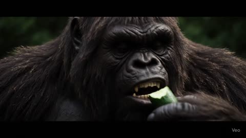 Bigfoot Finds a Cucumber