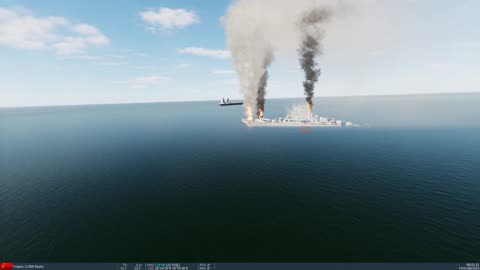 DCS 1 a pilot with 2 weeks from retirement has to take off. Defended the ship avoiding 20 missiles