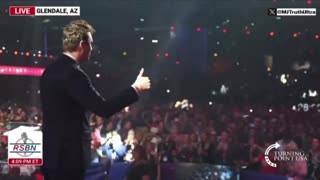 Charlie Kirk tribute video played