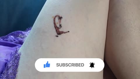 giraffe drinks temporary tattoo sticker magic art design