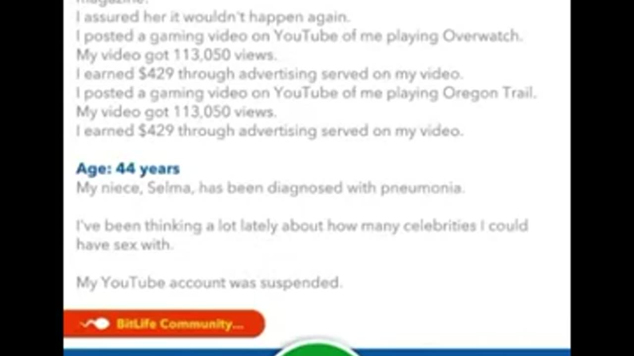 Bit Life Reto de Pewdiepie