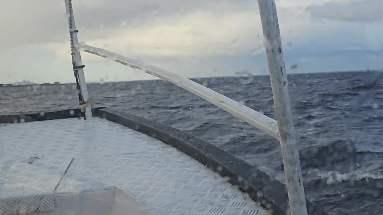 By boat on the Gulf of Finland
