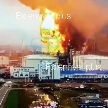 Insane Fireball Tears Through Main Oil Terminal After Drone Strikes on Port of Ust-Luga