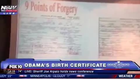 Barack Obama's birth certificate is fake