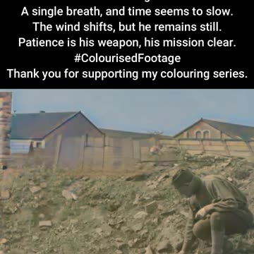 US WW1 Sniper Concealment in the Field #ColourisedHistory