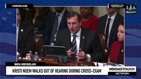 Kristi Noem WALKS OUT of Hearing during CROSS-EXAM