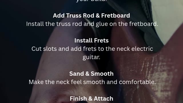 Build a smooth, durable electric guitar neck with Exotic Wood Zone.