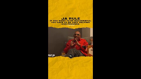 @jarule If you want to be successful you have to be very selfish and focused