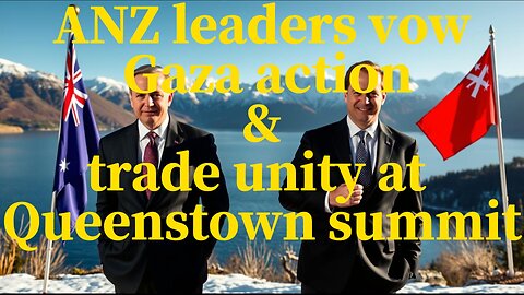 ANZ leaders vow Gaza action & trade unity at Queenstown summit