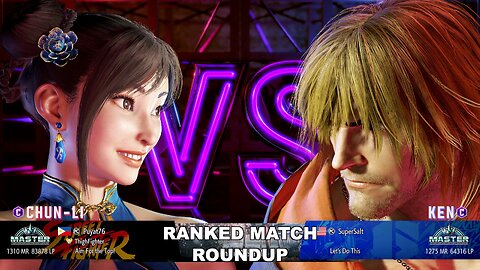Kuya Kalbo SF6 Ranked Match Roundup. Chun Li Master Rank [Hori Fight Stick]