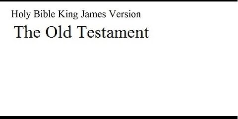 The Old Testament
