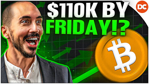 $110,000 BITCOIN By Friday?! This Chart Says GO!