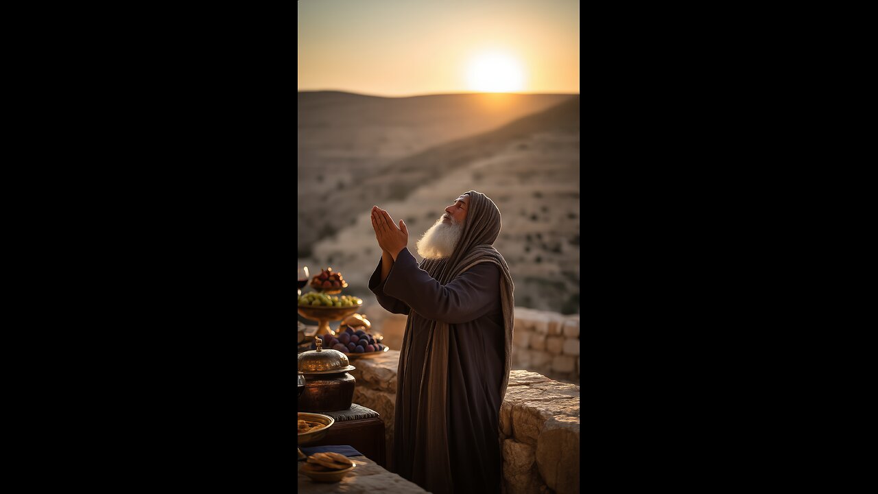 Psalms 4: 7-8 Visualized with AI