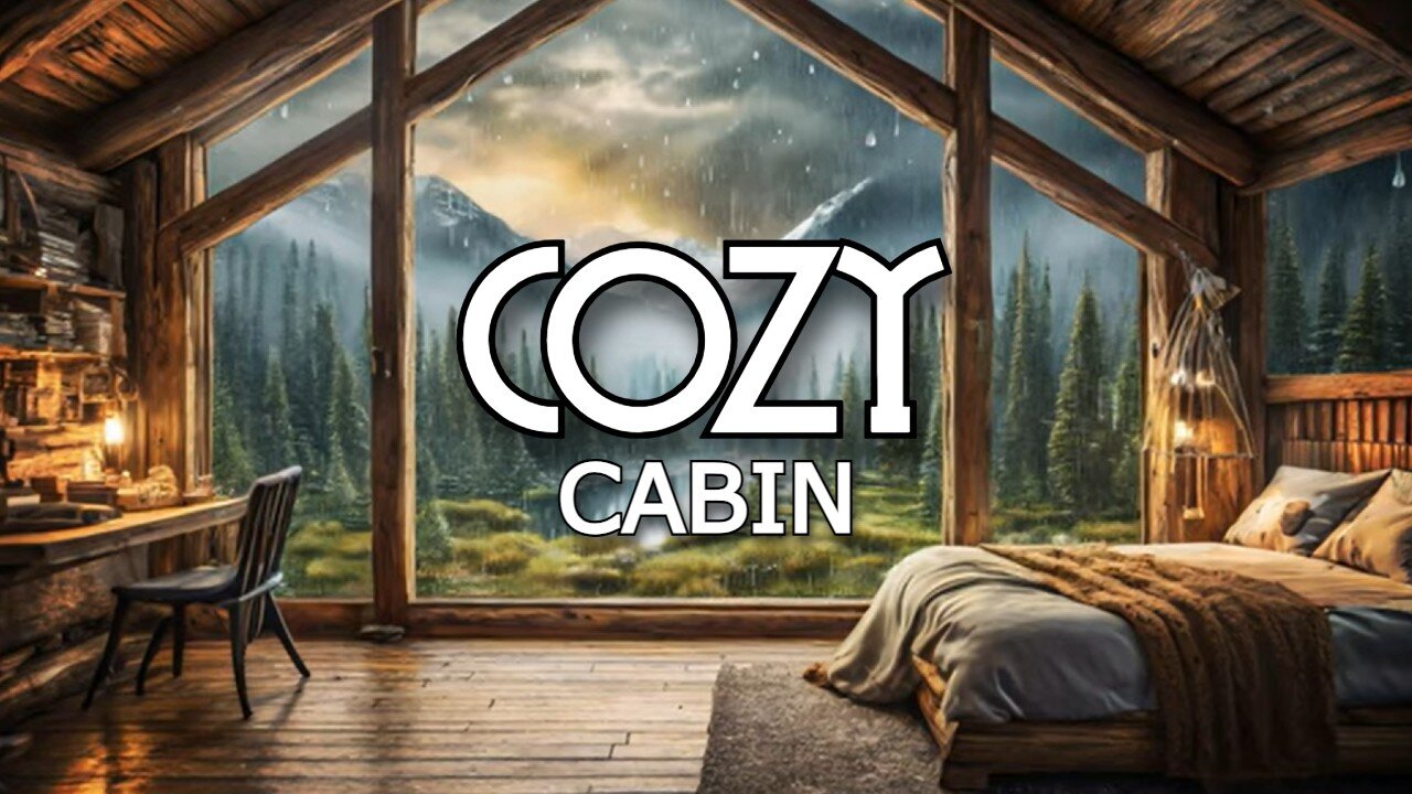 Cozy Cabin Vibes: Rainfall and Relaxing Tunes