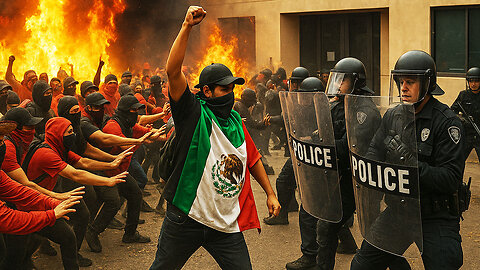 Mexican BLM Clone and Antifa behind Anti-ICE riots on Los Angeles