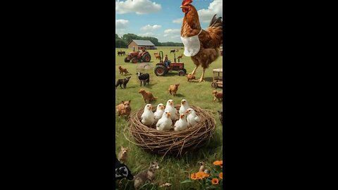 Chickens Living Their Best Lives #shorts #dumdum